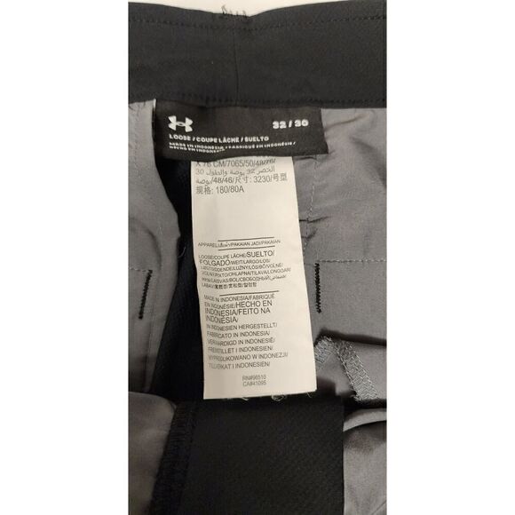 Men's Under Amour Loose Coupe Black Pants Size 32X30 - Picture 6 of 6